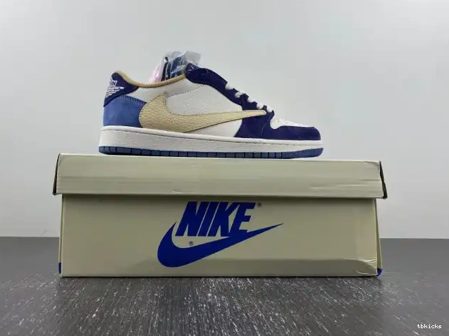 Reps TBK X JORDAN TRAVIS CUSTOM AIR 1 DM7866-808 SCOTT 0520